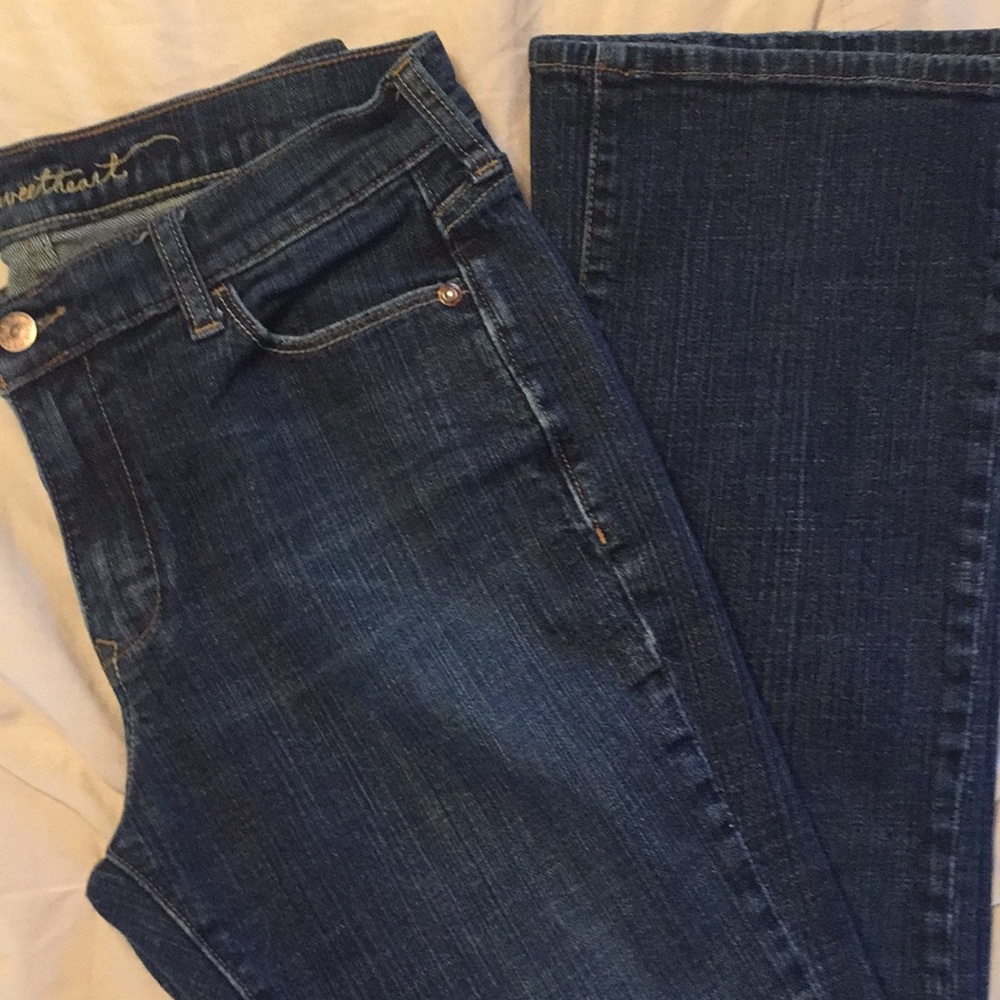 Stretch sweetheart jeans size 8